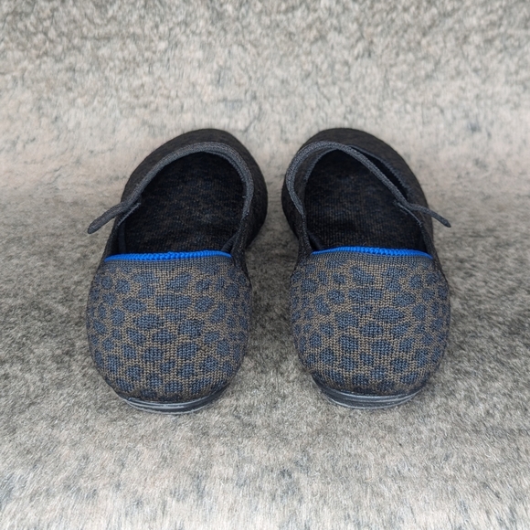 Rothy's The Square Mary Jane Chocolate Spot Leopard Animal Print Women's 7.5 - Picture 8 of 14